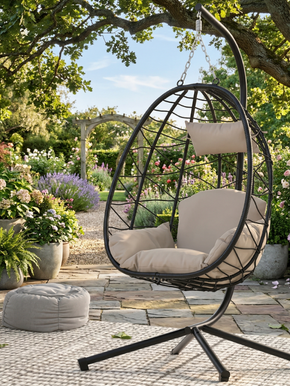 Hanging Egg Chairs for modern outdoor living