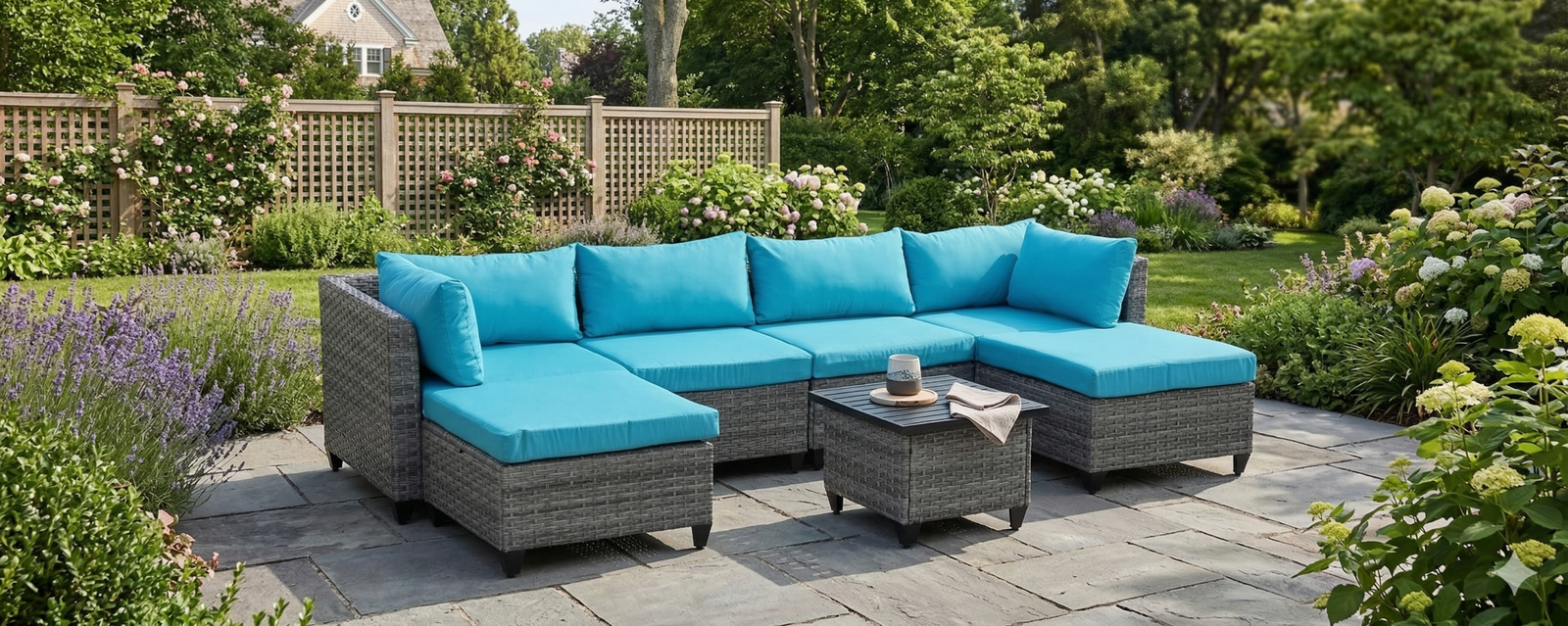Premium outdoor furniture showcase