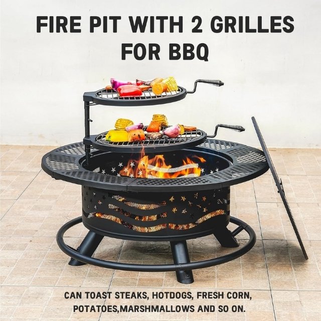 FDA grade fire pit and grill