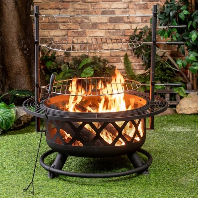 High heat coated fire pit