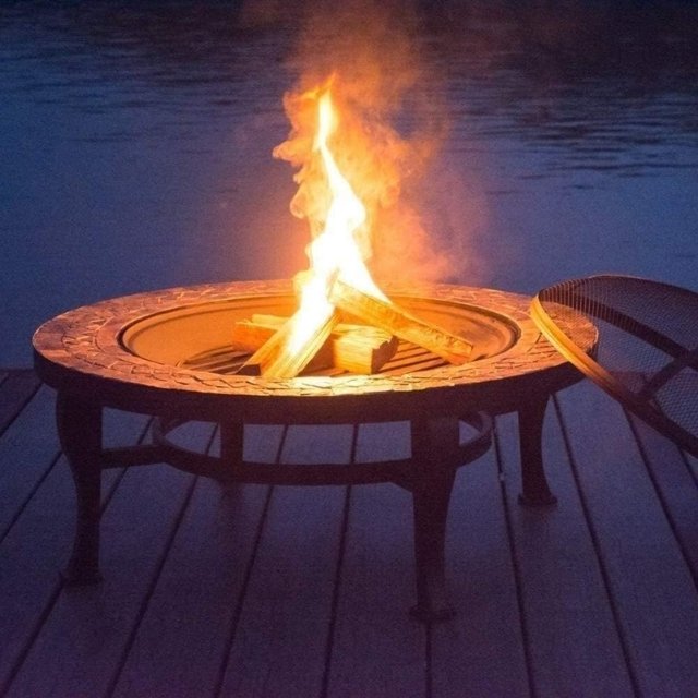 Industrial steel fire bowl
