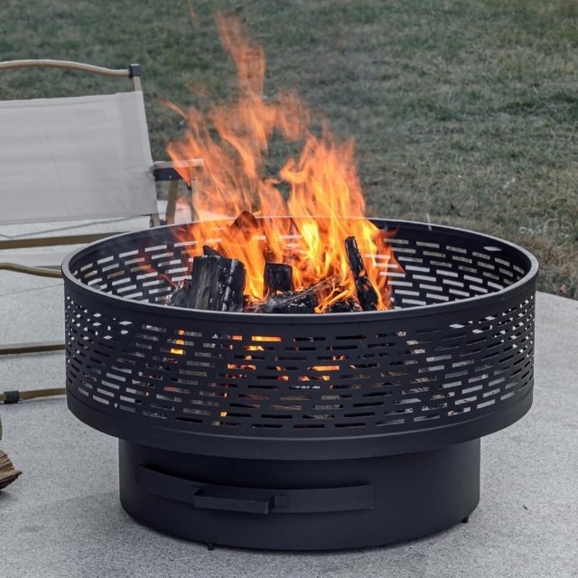 Modular fire pit technical drawing