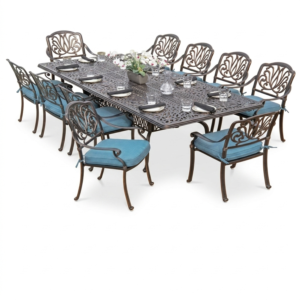 Outdoor dining sets wholesale rattan lounge dining set for commercial patio