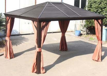 Galvanized plate top gazebo XY-CG-18005 10x13ft wholesale manufacturer FOB $580.93