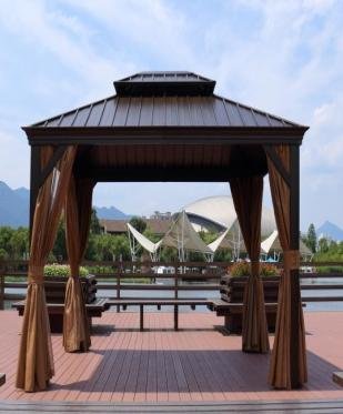 Galvanized plate top gazebo XY-CG-18007 10x12ft wholesale manufacturer FOB $561.94