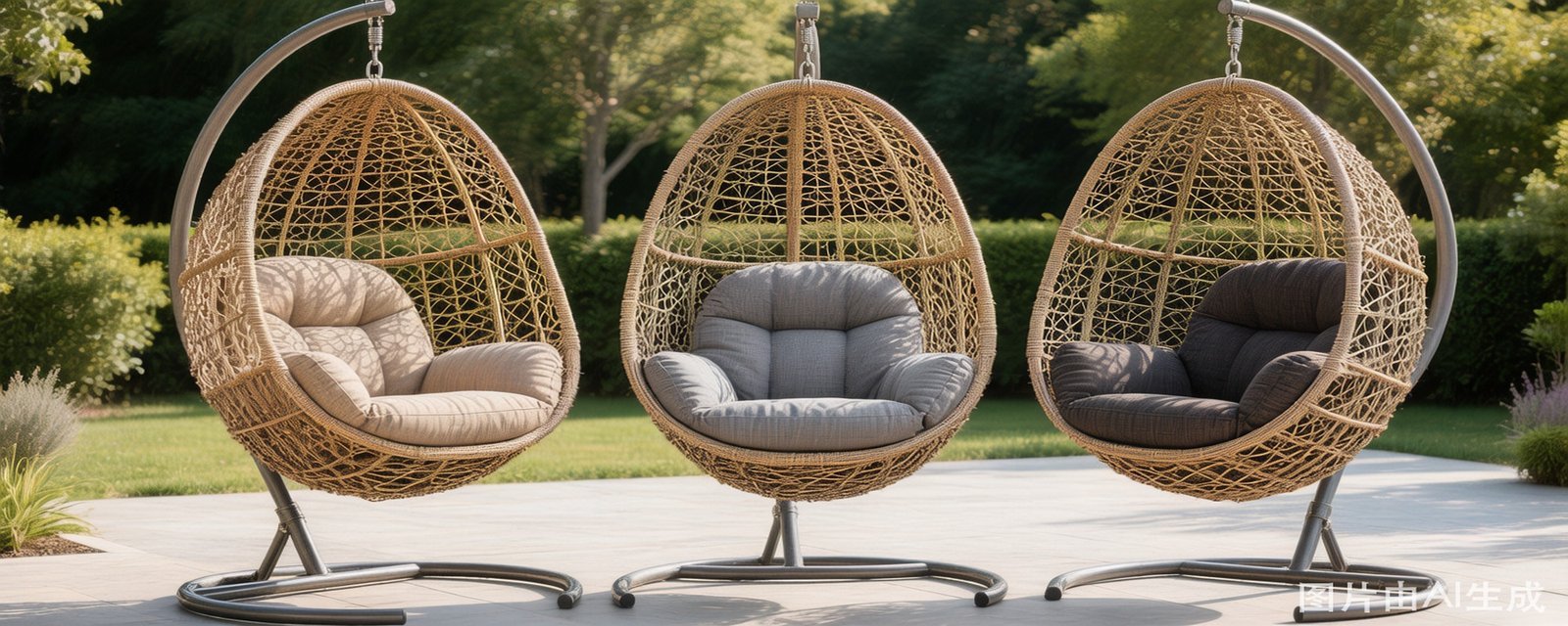Hanging egg chair wholesale manufacturer Yoho Outdoor PE rattan outdoor egg chair collection