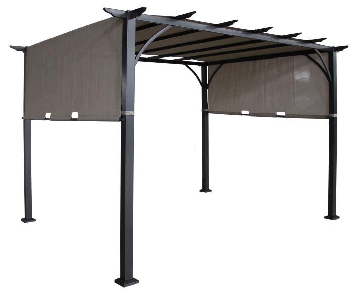 Steel pergola XY-CG-22041 wholesale manufacturer extended walkway shade
