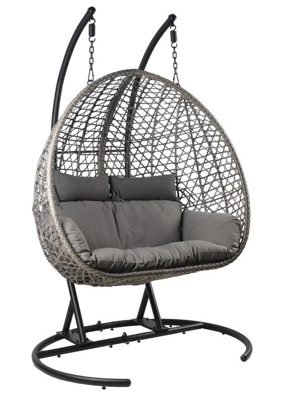 hanging egg chair wholesale textured weave close-up model