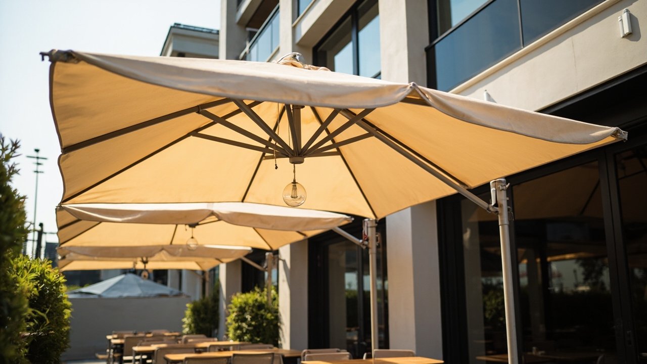 Commercial patio umbrellas wholesale heavy duty outdoor shade supplier cantilever umbrella