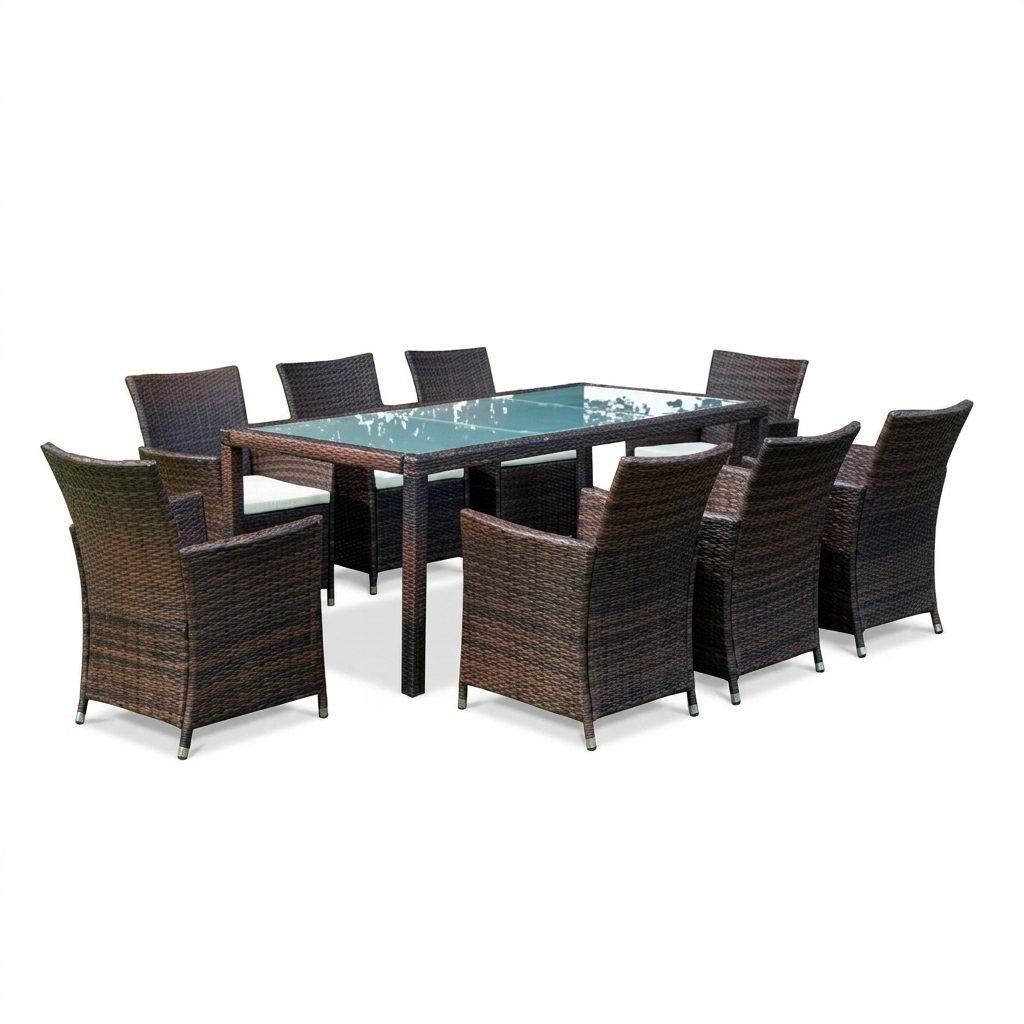 wholesale rattan dining furniture weave sample