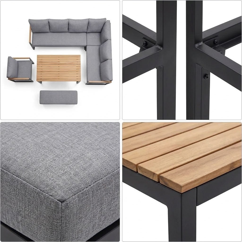 outdoor furniture cushion and tabletop material inspection