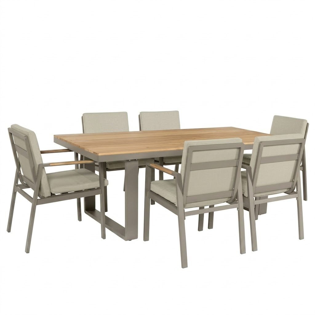 wholesale outdoor furniture trends mixed-material dining set